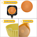 Miniatyrbillede 5 af 5: Airfryer silikoneform AirFryer tilbehør GUL gul