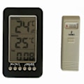 Miniatyrbillede 1 af 3: Digitalt Termometer Med Indendørs Og Udendørs Temperatur