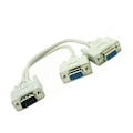 Pikkukuva 5 / 5: Sinknap 2 VGA SVGA Monitor Uros-uros Y-jakajakaapeli 15-nastainen ulkoinen sovitin