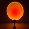Miniatyrbilde 2 av 5: Solnedgangsprojektorlampe, LED-projektorlampe, moderne gulvlampe, 180 graders rotasjon, for stuedekorasjon, farge: Solnedgangs rød