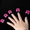Miniatyrbild 3 av 3: 26 st 10 storlekar U-formade nagelskydd, nagellacksskydd, nagelkonstverktyg
