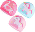 3-pack Barn Badmössor, Unisex Badmössa Vattentäta Badmössor för Barn 6-14