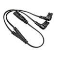 Miniatyrbillede 3 af 5: IEC320 C8 til Dobbelt C7 Kabel Han til Hun 1 i 2 Ud AC Strømsplitter Kabel til LCD Skærm Bordlampe 100-250V