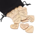 Miniatyrbillede 1 af 5: Date Night Aktivitets Tokens Sjov Gaver Håndværk Tilbehør Hjerte Bord Pynt Sjov Tokens Fest Dekoration Eller Elskere Træ Vedhæng Valentins Pynt