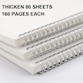 Miniatyrbillede 4 af 5: Dot Grid Spiral Notebook - 3-pak, Grid Journal,