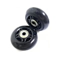 Miniatyrbillede 5 af 5: Sorte bagagehjul, 2 hjul, 75 mm x 24 mm x 8 mm/2,95 tommer x 0,94 tommer x 0,31 tommer
