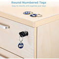 Miniatyrbillede 3 af 5: Anjetan nummererede tags, 100 stk. nummer 001-100 stempling nummer tags etiketter til klassificering, runde metal nummererede markering identifikation