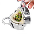 Miniatyrbillede 2 af 5: Dumplingform i rustfrit stål (10 cm), bageform, dumplingmaskine, køkkenredskaber