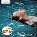 Miniatyrbild 3 av 5: 2 Par Simningsöronskydd, Simningsöronskydd Vuxen Vattentäta Silikonöronskydd, Kan Också Användas Som Tysta Öronskydd för Simning Surfning Duscha