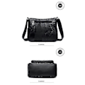 Miniatyrbillede 5 af 5: Dame Skuldertasker Lammeskind Ægte Læder Messenger Taske Dame Skulder Crossbody Taske
