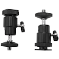 Miniatyrbilde 4 av 5: Mini Kulehode [2 Pakning] Med Blitssko Adapter 360 Grader 1/4 Tomme Små Kulehoder Svingbare -Ba