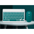 Miniatyrbillede 1 af 2: 10 tommer trådløst Bluetooth-tastatur og mus til bærbar computer (mørkegrøn)