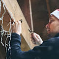 Miniatyrbild 5 av 5: 120-pack Julbelysningsklämmor Utomhus - Väderbeständiga Julbelysningshängare Rännkrokar för jul färg: svart