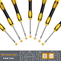 Miniatyrbilde 3 av 5: Profesjonelle Presisjons Magnetiske Torx/Stjerne/Tx Skrutrekkere, sett/kit med 6 stk, T3 T4 T5 T6 T8 T10