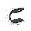 Miniatyrbillede 5 af 5: Trådløs Oplader Stand til Apple Watch Trådløs Oplader Grå