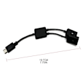 Miniatyrbild 3 av 5: Typ C till Dubbel USB Adapter USB Typ C Kontakt USB-C Splitter USB C Hubb