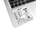 Klistremerker med Mac OS-snarveier