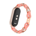 Miniatyrbild 3 av 5: Metall Läder Kedjearmband För Xiaomi Smart Band 9