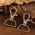 Miniatyrbillede 2 af 5: 70 stk. Kroge og D-ringe Svingbare Snap-kroge Hummerklo-spænder Snor-snap-kroge til Punge Snor