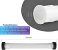 Miniatyrbild 2 av 5: Poolslang med filterpumpmutter 11535 - Läckagesäker poolanslutningsslang (1-pack)