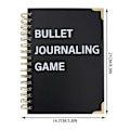 Miniatyrbillede 2 af 5: Bullet-Journal Style Årlige Sporingsideer Interaktiv Sjov Sporingsnotesbog til Planner