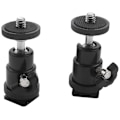 Miniatyrbillede 2 af 5: Mini Kuglehoved [2 Pak] Med Blitzsko Adapter 360 Grader 1/4 Tomme Små Kuglehoveder Drejelig -Ba
