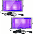 Miniatyrbillede 1 af 5: 2 stk. 100W UV LED Floodlight Sort Lys IP65 Vandtæt, Ultraviolet LED Lampe, Effektbelysning Til Akvarium, Fest, Neonmaling, Fluorescerende Poster