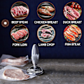 Miniatyrbillede 5 af 5: Vendbar Kødkøller & Hammer Dobbeltsidet Kødkøller Marinering Forberedelsesværktøj