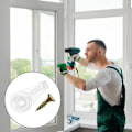 Miniatyrbild 4 av 5: 50 Par Glasfästen Kit Skåp Glasfästen 4Mm Plastdörrar Fästen med Skruvar för Fästning av Glas Skåpdörrar