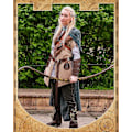 Miniatyrbillede 4 af 5: Middelalder Viking Bælte Kunstigt Læder Arm Beskyttere Renaissance Tilbehør Viking Læder Bracers Middelalderlig Taske Brun