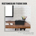 Miniatyrbillede 4 af 5: Servietboks Træ Rektangulær Servietboks Naturligt Træ Servietboks