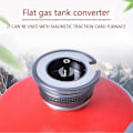 Miniatyrbilde 3 av 4: Camping Gass Adapter Konverter Komfyrkobling For Butanbeholder Til Skru Gasspatron (3 stk, Sølv)