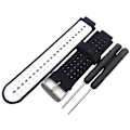 Miniatyrbillede 1 af 5: Udskiftning af silikoneurrem til Gar-min Forerunner 220 735 Approach S20 S5 S6 Black-White