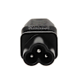Miniatyrbillede 5 af 5: IEC 320 C13 Hun Til C6 Han 3-Benet Kløverbladsstik Konverter AC Strømadapter