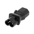 Miniatyrbillede 3 af 5: IEC 320 C13 Hun Til C6 Han 3-Benet Kløverbladsstik Konverter AC Strømadapter