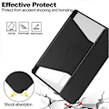 Miniatyrbild 5 av 5: Transparent Smart Leatherfodral med tangentbord för Samsung Galaxy Tab A9+ 360 graders rotation