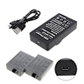 Miniatyrbillede 4 af 5: Usb Batterioplader Til Lp-e5 1000d 450d 500d Kiss F Kiss X2 Rebel Xsi