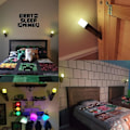 Miniatyrbild 4 av 5: Minecraft Game Peripheral Torch Lamp, 11 tum LED-nattlampa, uppladdningsbar nattdukslampa, för kostym Cosplay, barnrums spelrum inredning