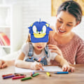 Miniatyrbillede 4 af 5: E Sonic Baseballkasket til Børn med 3D Ører og Justerbar Snapback Lukning, Sommer Solhat