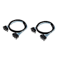 Pikkukuva 1 / 5: 2 kpl 4x Sata - Sata kaapelia 4 porttia/sarja Tietokaapeli 7 nastaa Sata kaapeli 6gbps Sata - Sata HDD kaapeli Cor