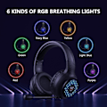 Miniatyrbillede 4 af 5: X7 Hovedmonteret computer headset Gaming headset Støjreduktion Mikrofon-STØRRELSE: X7