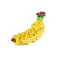 Miniatyrbillede 1 af 3: Diy Konstruktionsspil Samlet Plastik Diamantpartikel Blok Bananmodel Legetøj Udviklende Legetøj