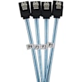 Pikkukuva 4 / 5: 2 kpl 4x Sata - Sata kaapelia 4 porttia/sarja Tietokaapeli 7 nastaa Sata kaapeli 6gbps Sata - Sata HDD kaapeli Cor