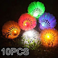 Miniatyrbillede 1 af 4: 10 stk LED 7 Farver Lysende Badmintonbolde Gradient Shuttlecock Lysende Bolde