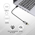 Pikkukuva 3 / 5: USB-C -naaras - Displayport -sovitin, 4K@60Hz, USB Type C -naaras - DP1.2 -uros -muunnin kotiin, toimistoon, tablettien, puhelimien, kannettavien tietokoneiden jne. käyttöön