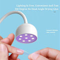 Miniatyrbillede 3 af 5: Uv Led Neglekunstlampe, Sort Lys 24 W 365nm 405nm Usb Svanehalslampe 360 Roterbar Led Uv Lim Hærdende Lampe Til Uv Gel Manicure Og Uv Hærdende 5. Maj