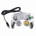 Miniatyrbilde 1 av 5: Ny Wired Controller Gamepad for Nintendo Gamecube Console Wii U Console sølv