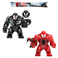 Miniatyrbillede 2 af 5: 8 stk. Actionfigurer Byggeklodser Sæt Samleobjekter 1.77-2.8 tommer Venom Minifigurer Byggesæt