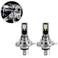 Miniatyrbilde 2 av 4: H4/9003 LED-lyspærer for frontlys, LED H4-lyspærer for bil, H4-lyspærer for bil, lyse LED-lyspærer for bil, H4 LED-frontlys