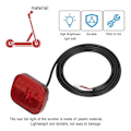 Miniatyrbilde 4 av 5: Bakskjerm Baklys Bremslys Lampe Kompatibel med F30D F40D Elektrisk Scooter Bakskjerm Nummer Nummer